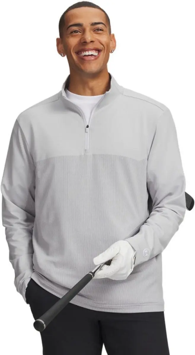 Under Armour Drive Lightweight Half Zip Titanium Heren