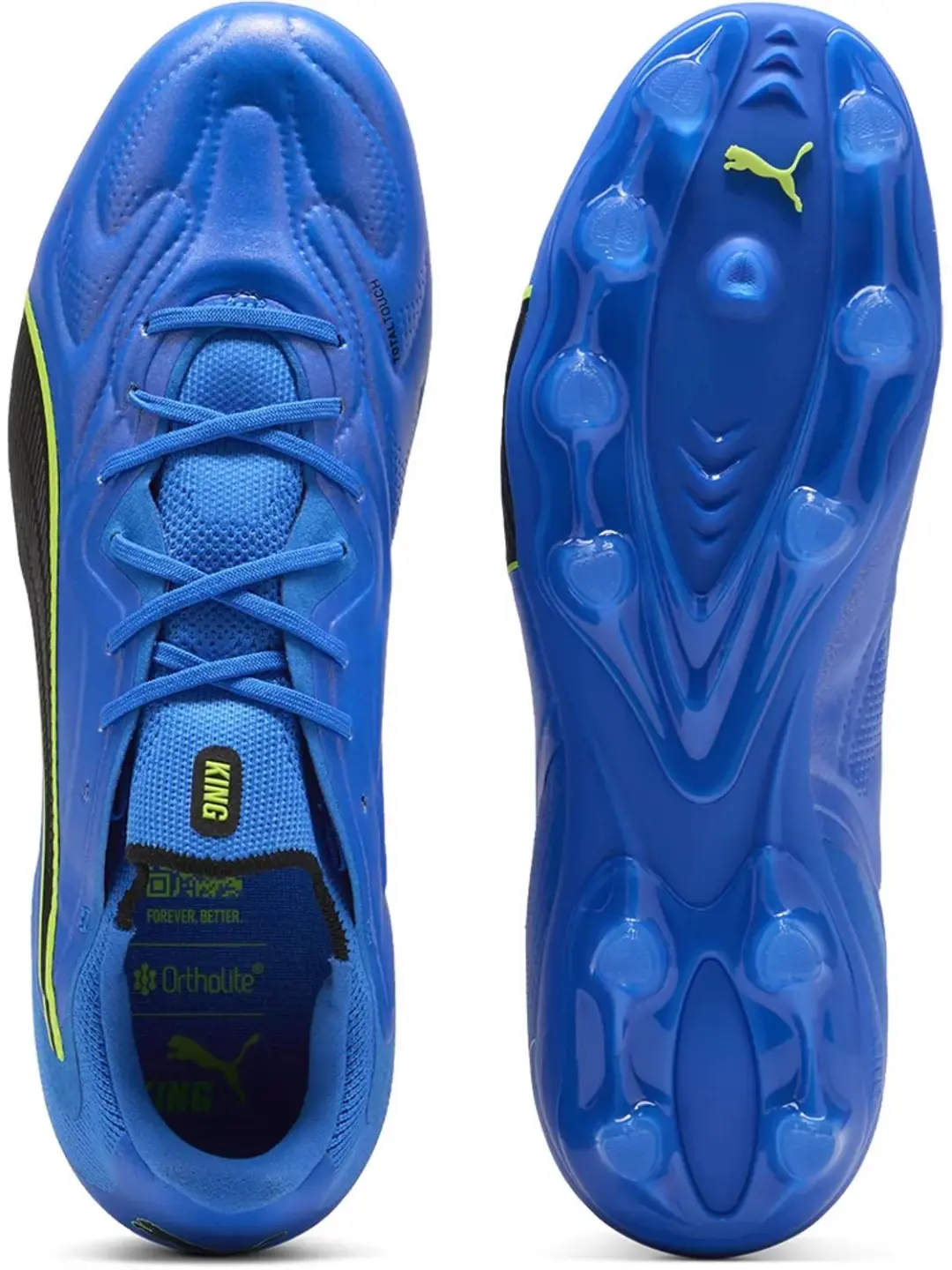 PUMA King 20 Pro FG/AG Voetbalschoenen - EU 44 - Blauw - afbeelding 3 van 6