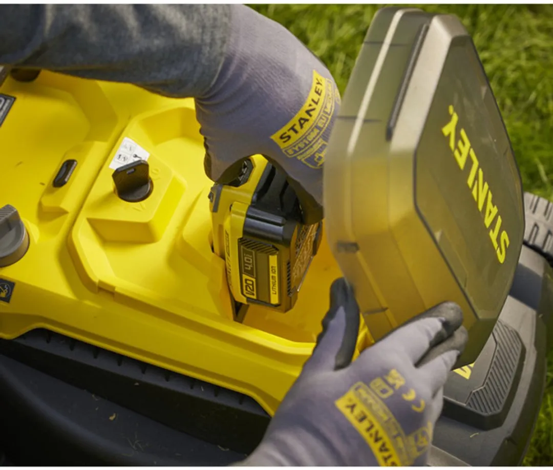 grasmaaier STANLEY 34cm 18V Push Mower 4Ah Kit