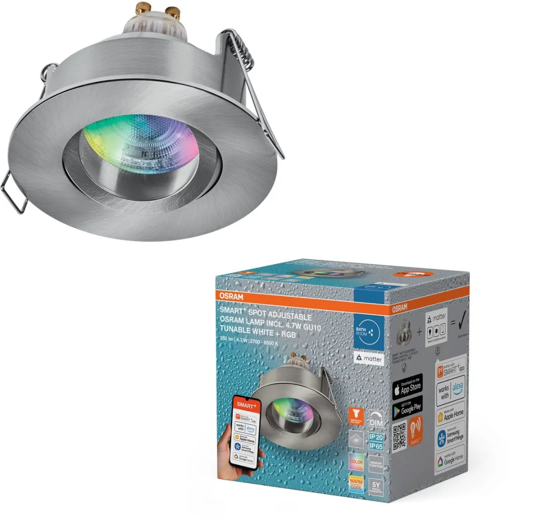 Osram Smart+ Matter Spot LED Inbouwspot IP65 RGBW 4,7W