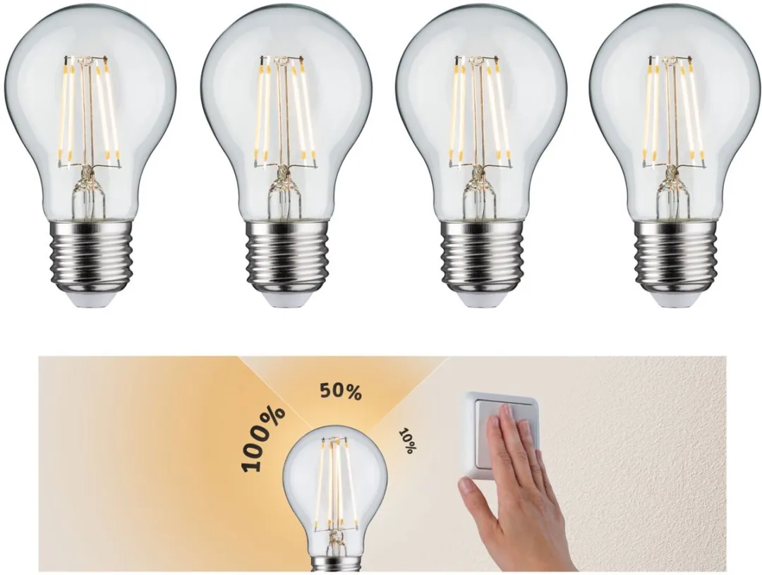 Paulmann Filament LED-gloeilamp E27 4x5W 470lm 2700K