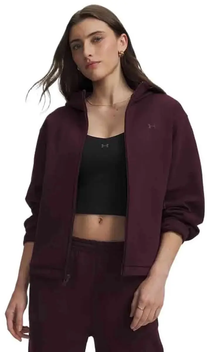 Under Armour Unstoppable Fleece Sweatshirt Met Rits Paars XS Vrouw