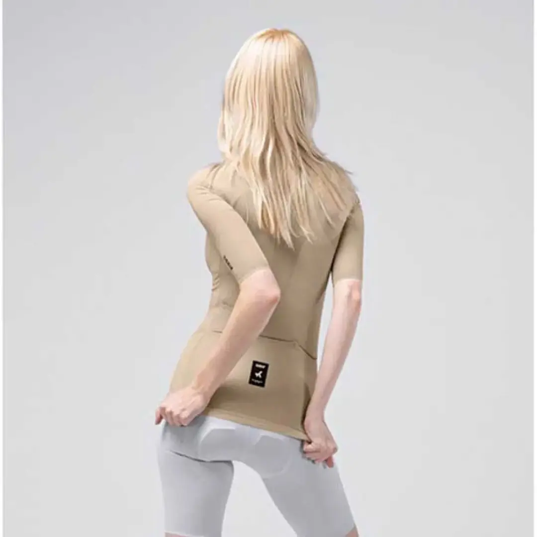Gobik Phantom Korte Mouw Wielertrui - Beige - afbeelding 3 van 4