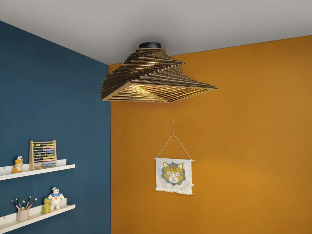 Osram Decor Cardboard Square Plafondlamp E27 - Bruin