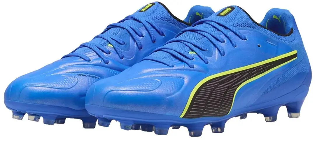 PUMA King 20 Ultimate FG/AG Voetbalschoenen - Blauw - 40 - afbeelding 2 van 4