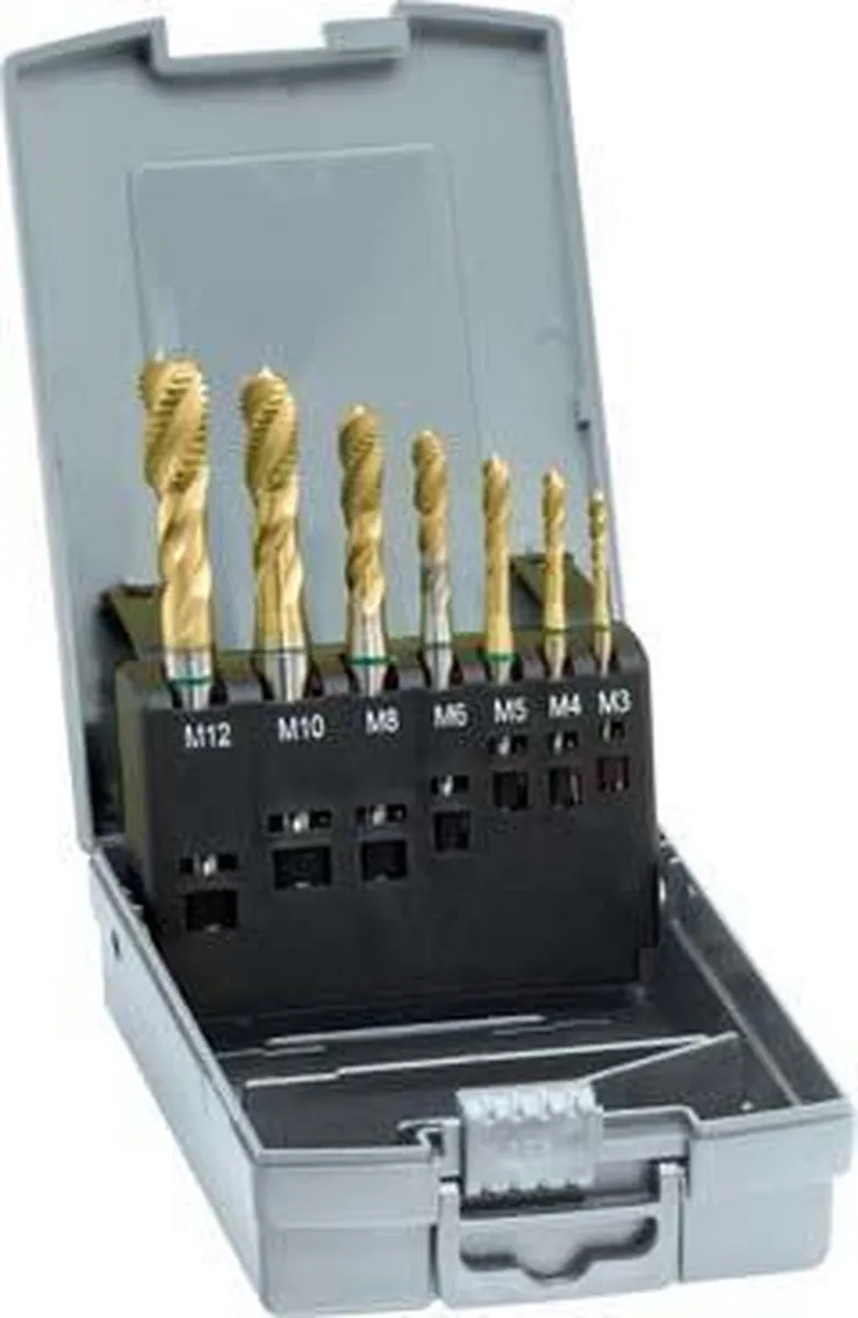 Machinetap D371/376C TiN M3-12 set Gühring