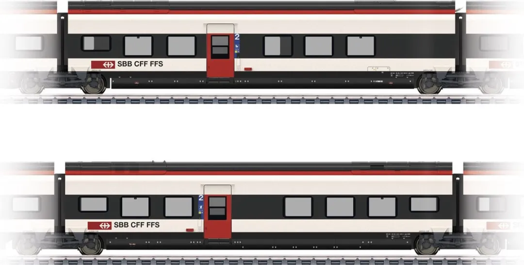 Märklin H0 Aanvullingsset 43462 Giruno SBB D(B9)/E(B8) 2e klas
