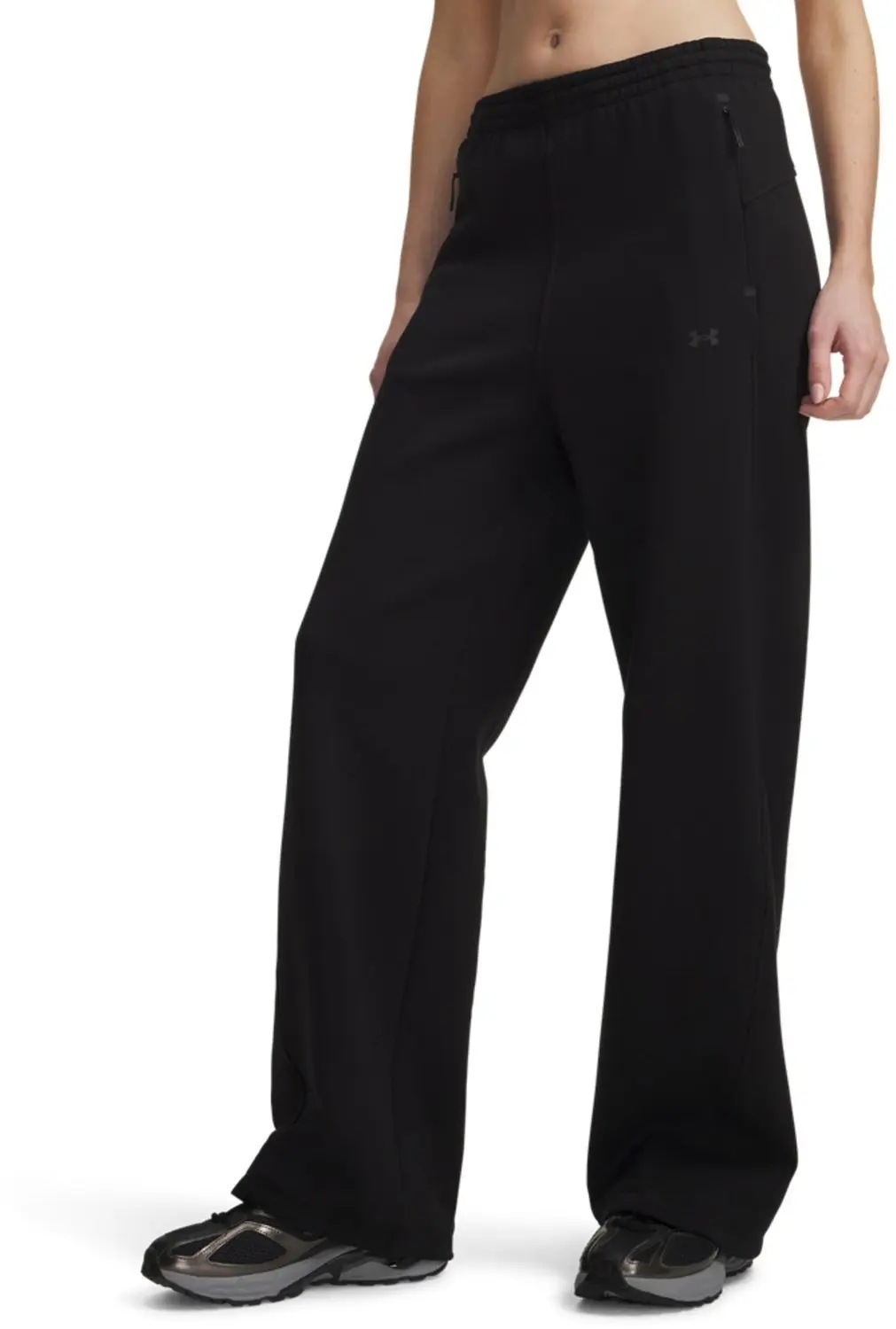 Under Armour Unstoppable Fleece Open Joggers Dames - Zwart - afbeelding 6 van 6