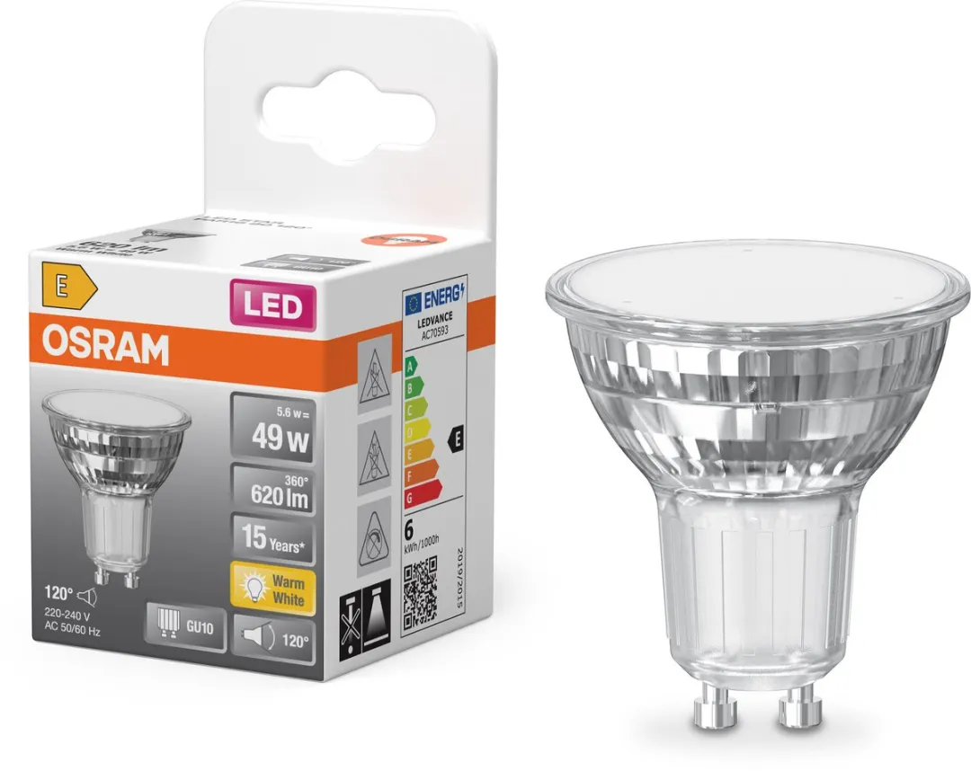 Osram LED Spot Star PAR16 GU10 5,6W 620lm 2700K - 120°