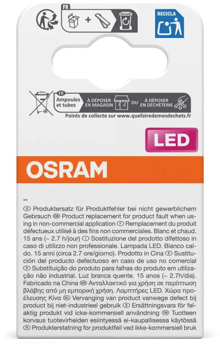 Osram LED Spot Star PAR16 GU10 5,6W 620lm 2700K - 120°