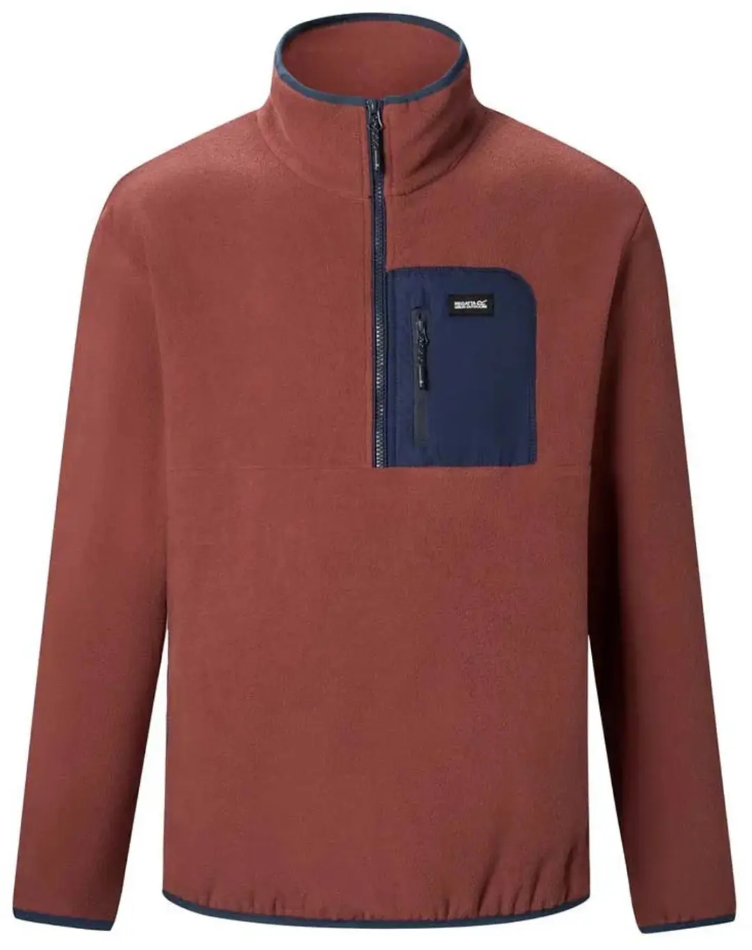 Regatta Frankie Fleece Met Halve Rits Rood,Oranje L Man