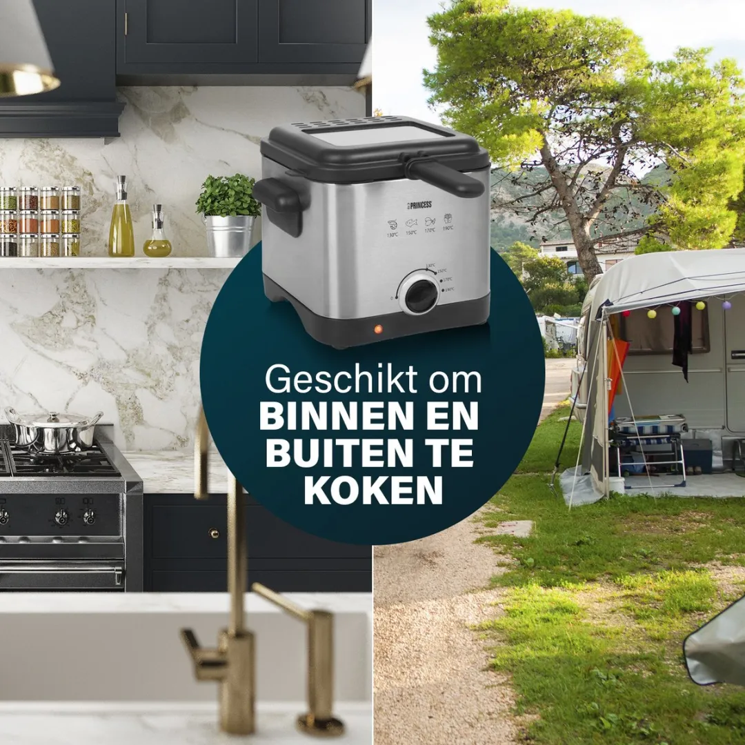 Princess Mini Friteuse 1.5L 1000W - RVS