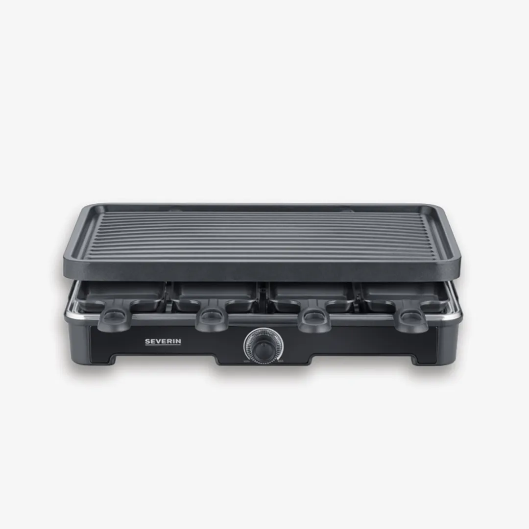 Severin RG 9670 Raclette Gourmetset 8 Personen - 1400W - Zwart