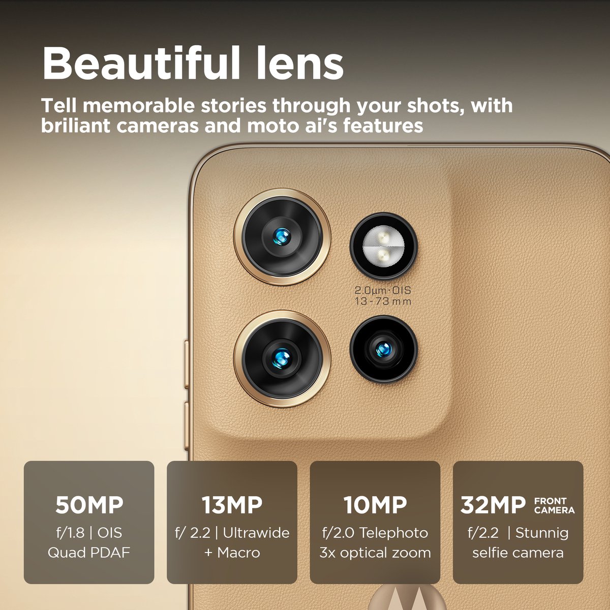 Motorola edge 50 neo - 512GB - Beige