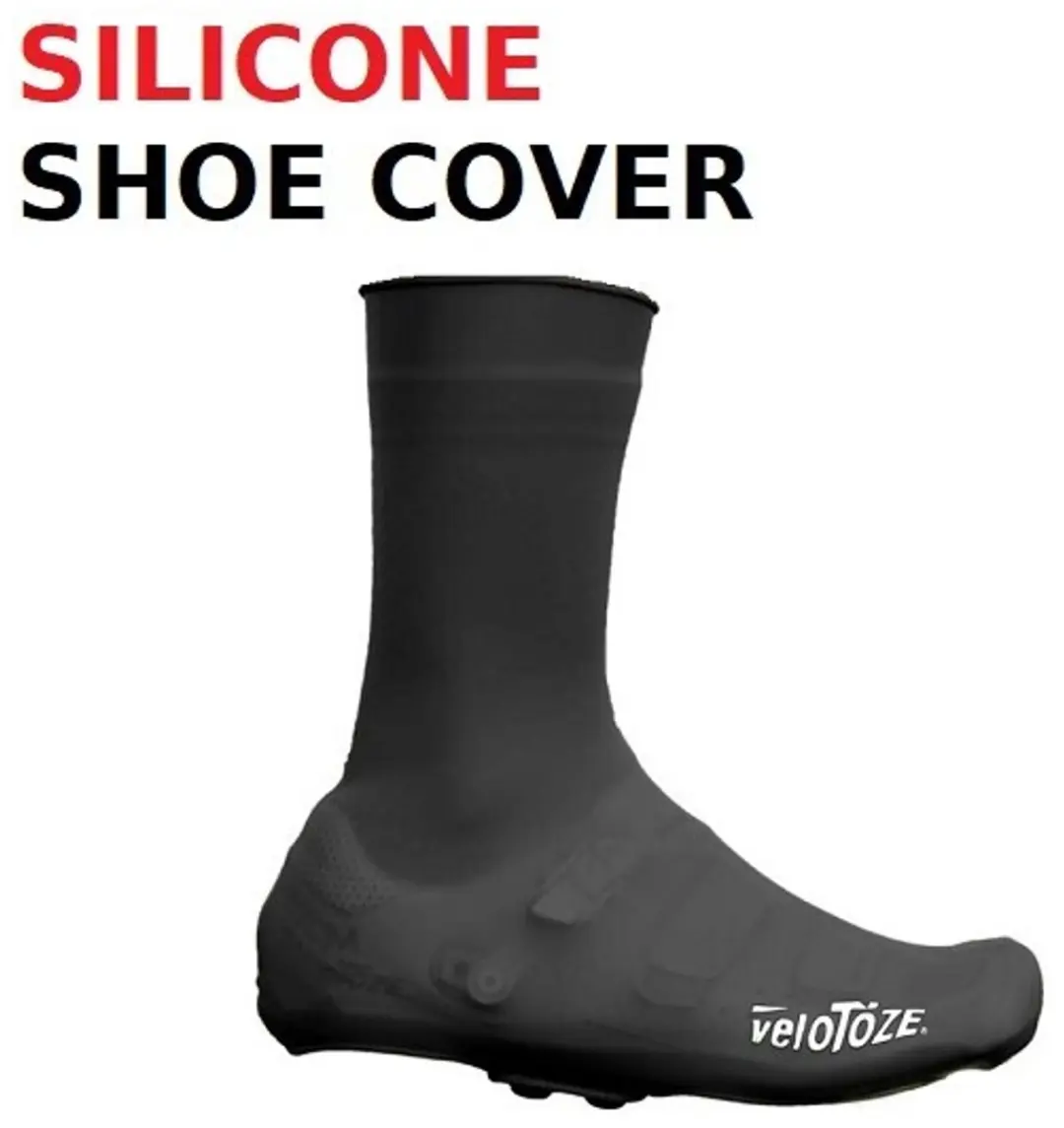 veloToze Tall Siliconen Overschoen - Zwart - M - afbeelding 2 van 6