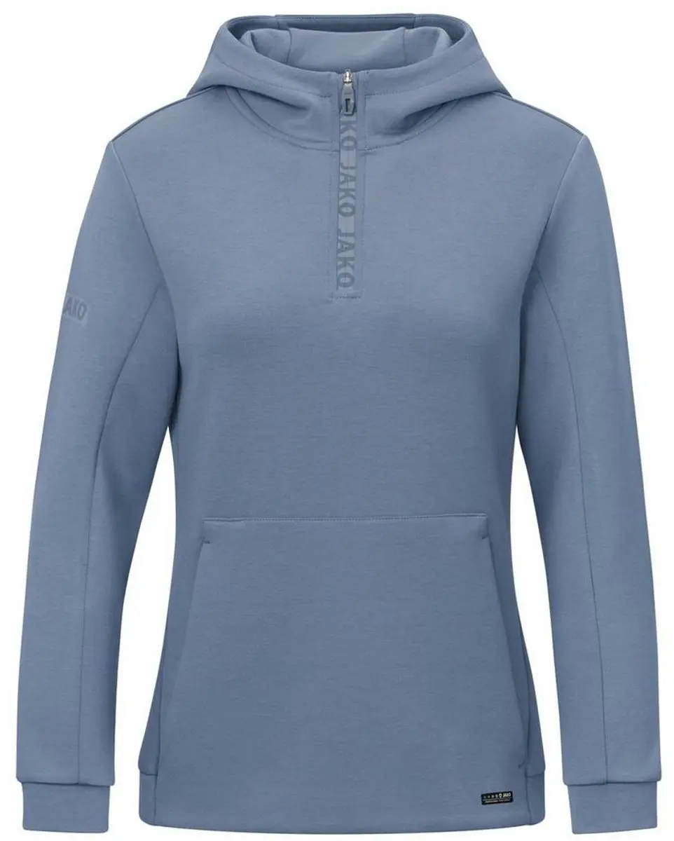 JAKO Pro Casual Sweater met Kap Dames - Smokey Blue - afbeelding 6 van 6