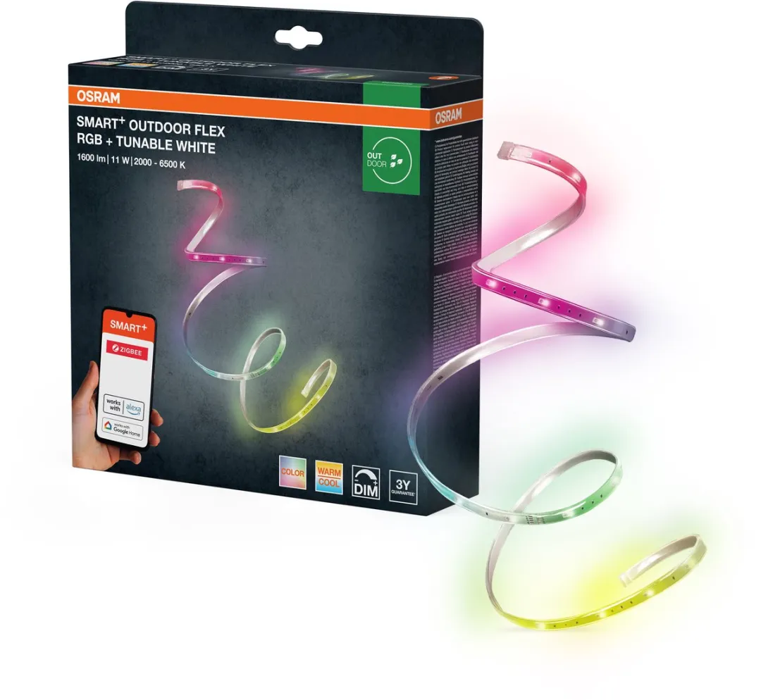 Osram SMART+ ZB Outdoor Flex RGBW LED Strip - IP65 - Wit