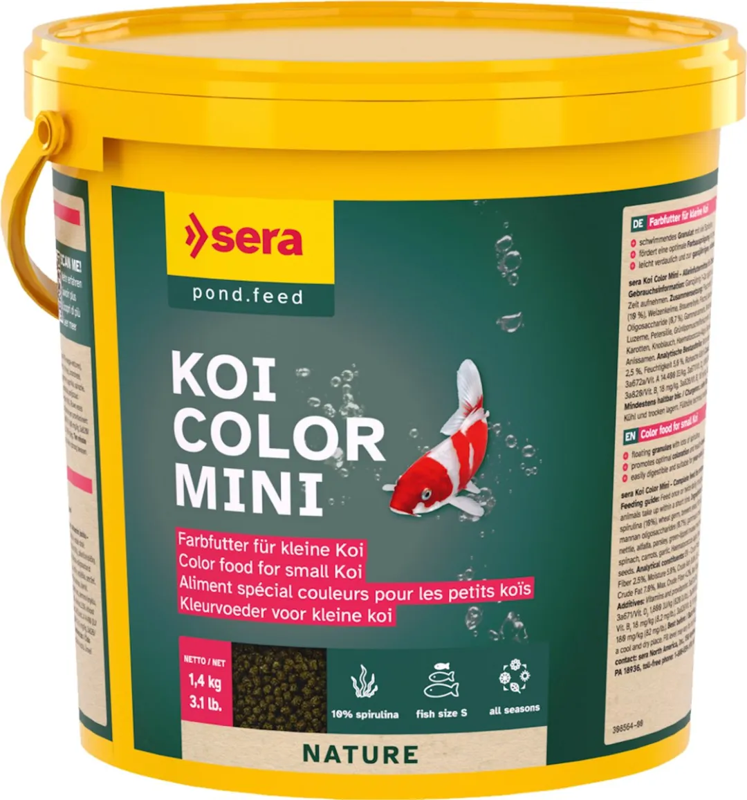 Sera Koi Color Nature Mini Voer 3800ml