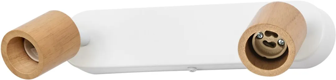 Osram LED Spot Brick Plafondlamp 2xGU10 - Warm wit - Wit/Hout