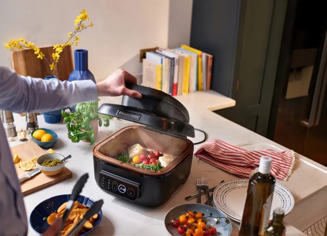 Russell Hobbs Satisfry Air & Grill Multicooker 5,5L - 1745W - Zwart - afbeelding 6 van 6