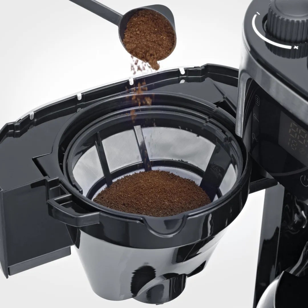 Severin KA 4813 Filterkoffiezetapparaat met bonenmaler 1L - 8 Kopjes - Zwart/RVS