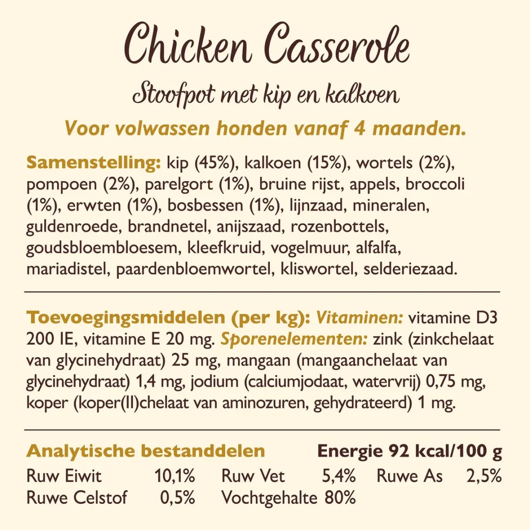 Lily's Kitchen Stoofpotje Kip & Kalkoen Hondenvoer - 6x400g