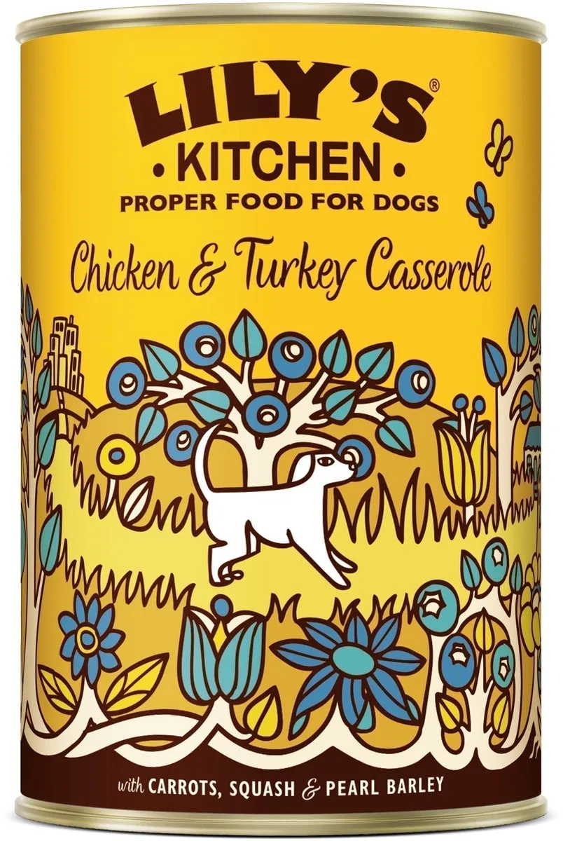 Lily's Kitchen Stoofpotje Kip & Kalkoen Hondenvoer - 6x400g - afbeelding 6 van 6