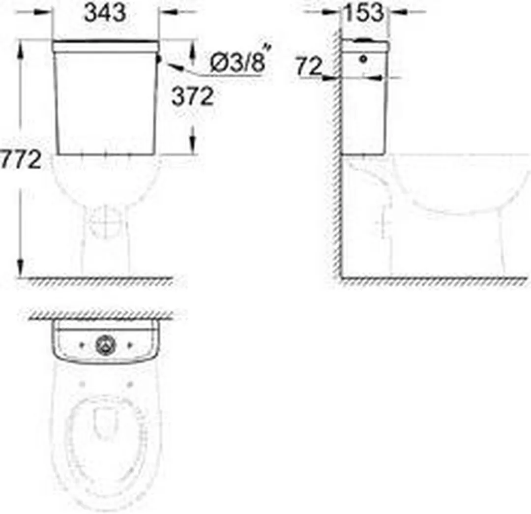 GROHE Bau Duoblokreservoir 39437000 - Wit - afbeelding 6 van 6