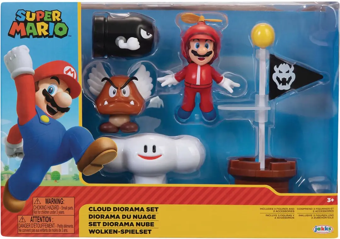 World of Nintendo Super Mario Diorama Set Cloud - afbeelding 3 van 5