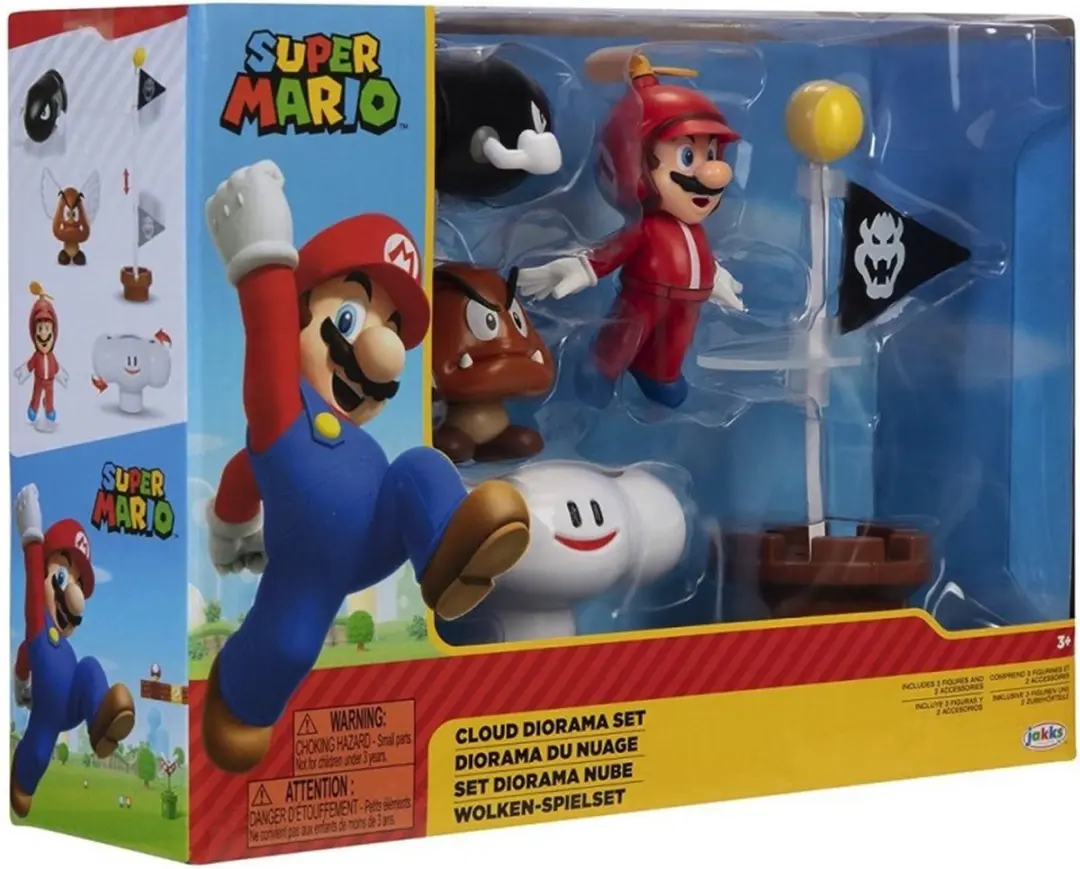 World of Nintendo Super Mario Diorama Set Cloud - afbeelding 4 van 5