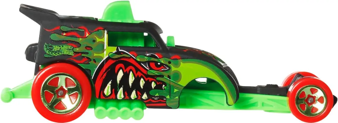 Hot Wheels Monstertrucks Gemuteerde Chaos speelgoedtruck, metalen auto en 113,5 gram Slime (stijlen kunnen variëren) - afbeelding 5 van 6