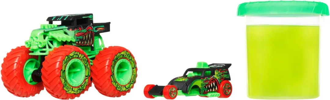 Hot Wheels Monstertrucks Gemuteerde Chaos speelgoedtruck, metalen auto en 113,5