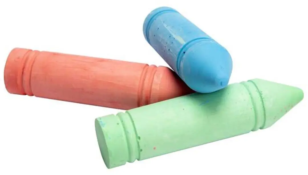 Simba Jumbo Stoepkrijt - 3 stuks - Blauw, Rood, Groen - afbeelding 2 van 3