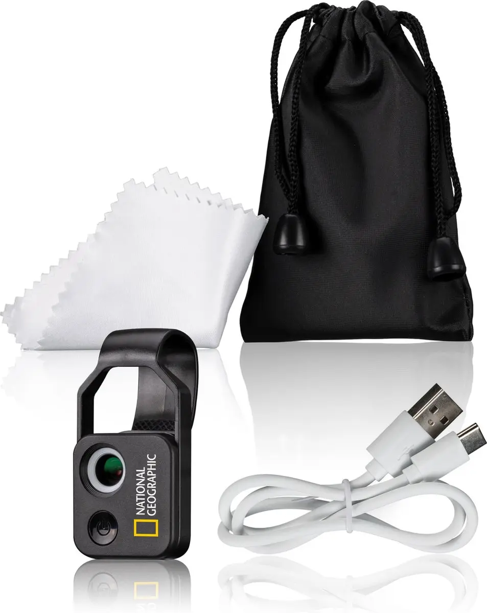 National Geographic Smartphone Microscoop 200x met CPL - Zwart - afbeelding 3 van 6