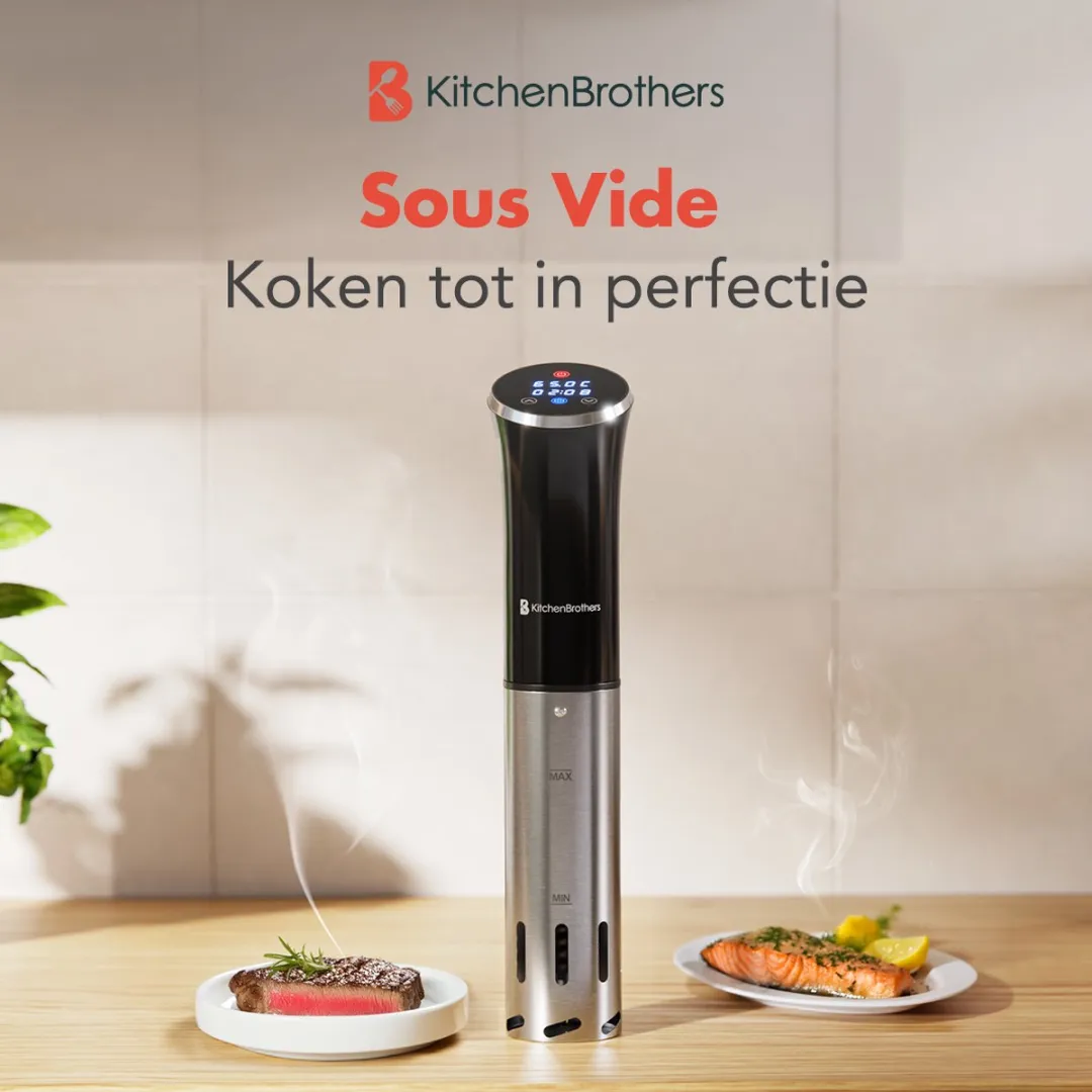 KitchenBrothers Sous Vide Stick KB1004077 1200W - Zwart