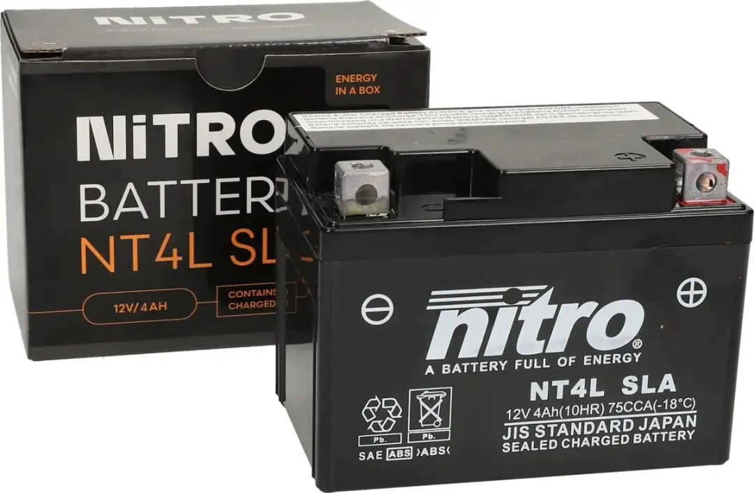 Nitro NT4L SLA Accu Onderhoudsvrij - Zwart - afbeelding 2 van 2