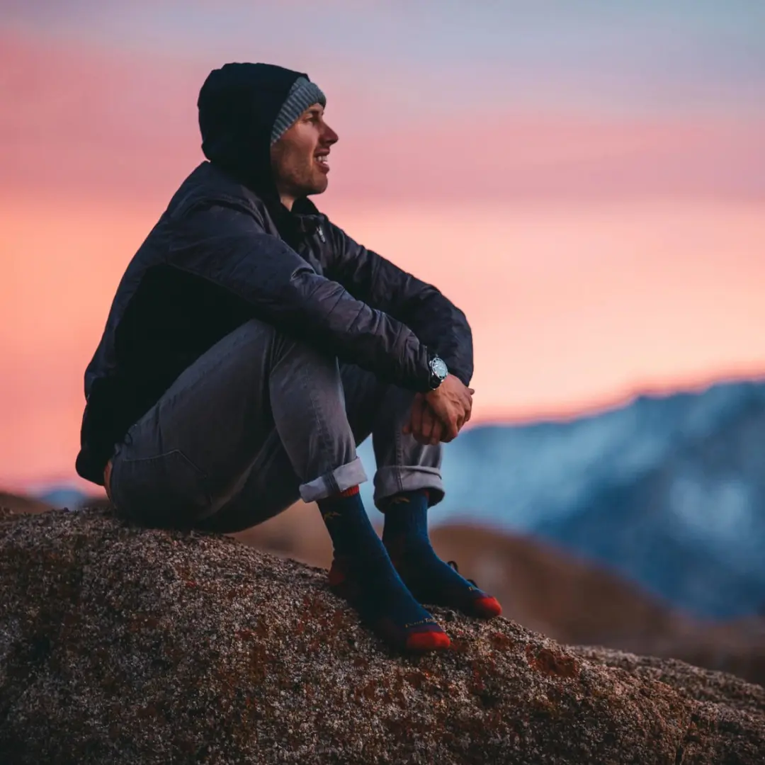 Darn Tough Hiker Micro Crew Sokken - Merino Wol - Denim - afbeelding 2 van 2