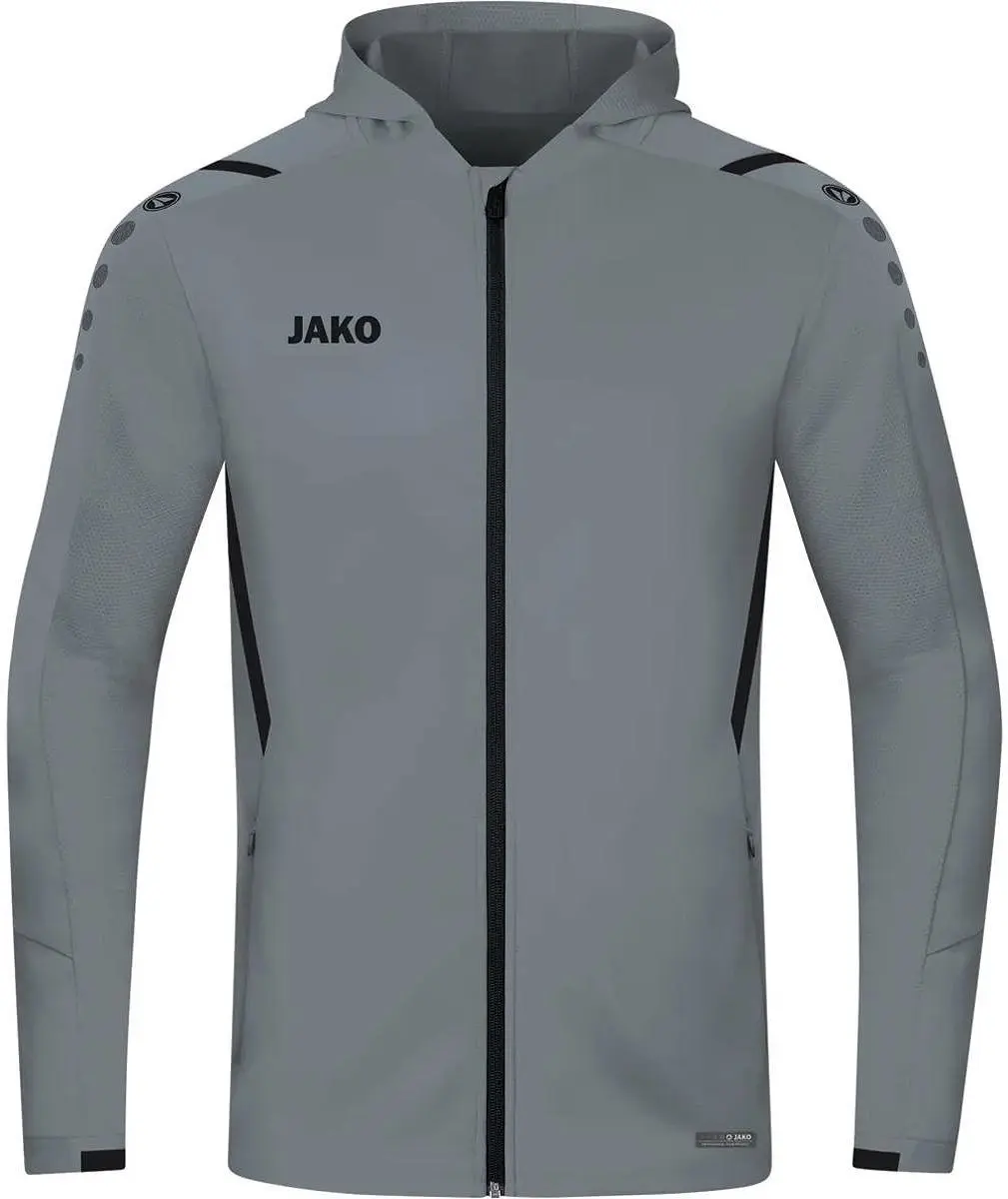 JAKO Challenge Jacket Damesjas - Grijs/Zwart - 34 - afbeelding 3 van 5