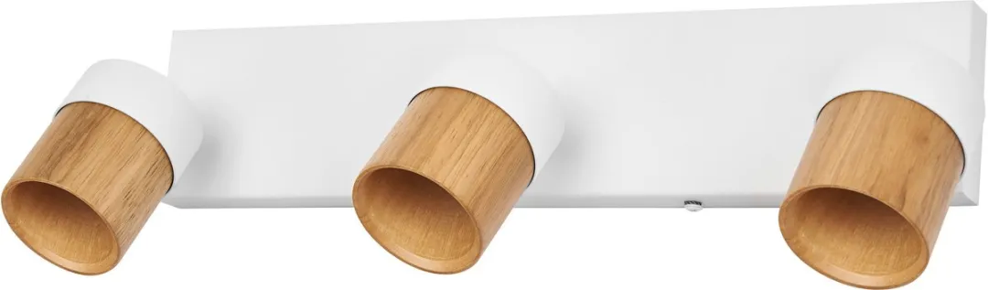 Osram LED Spot Half Wood Line Plafondspot 3xGU10 - Wit/Hout