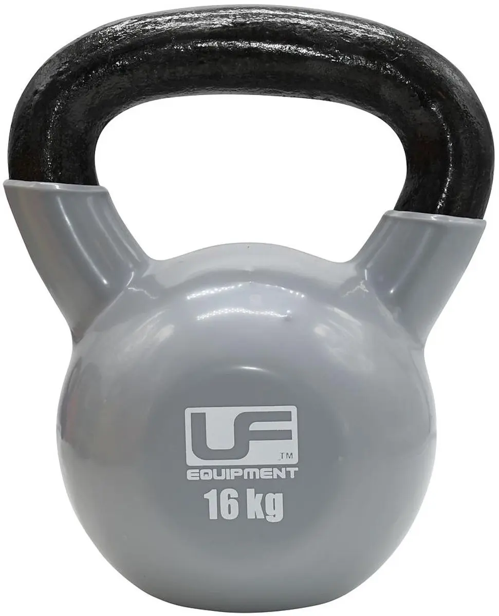 Urban Fitness Gietijzeren Kettlebell UFE - 16kg - Zilver - afbeelding 2 van 2
