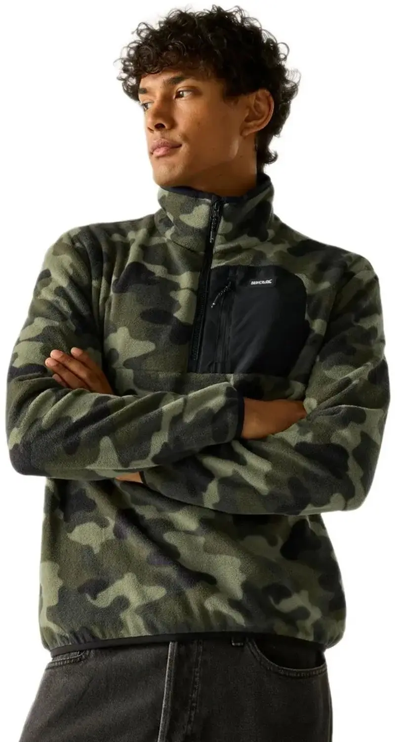 Regatta Frankie Fleece Met Halve Rits Groen L Man