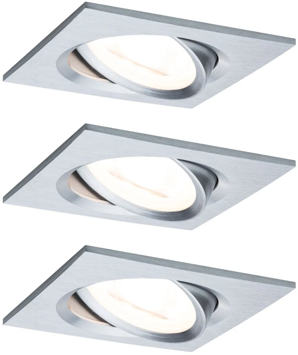 Paulmann Nova Coin LED-inbouwlamp 3x6W 470lm 2700K - 3 Stuks