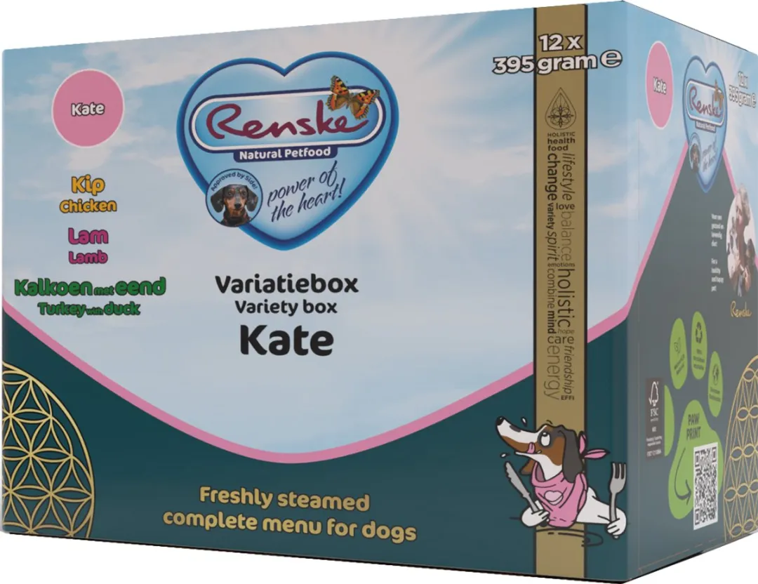 Renske Adult Multi Hondenvoer - Kip Kalkoen Lam 12x395g
