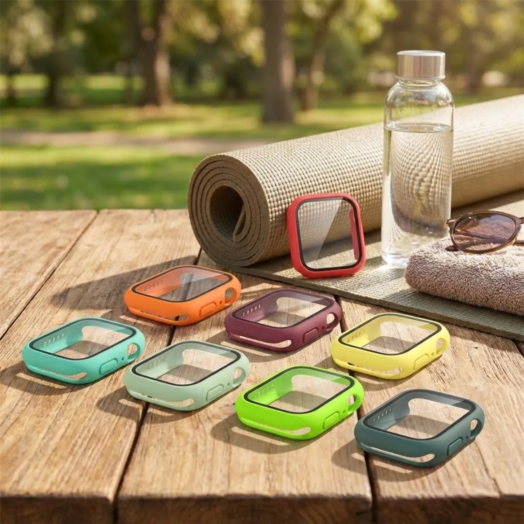 NUVEX Apple Watch 44mm Beschermhoes - 8-delig - Meerdere kleuren