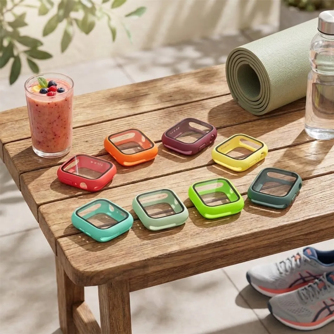 NUVEX Apple Watch 44mm Beschermhoes - 8-delig - Meerdere kleuren