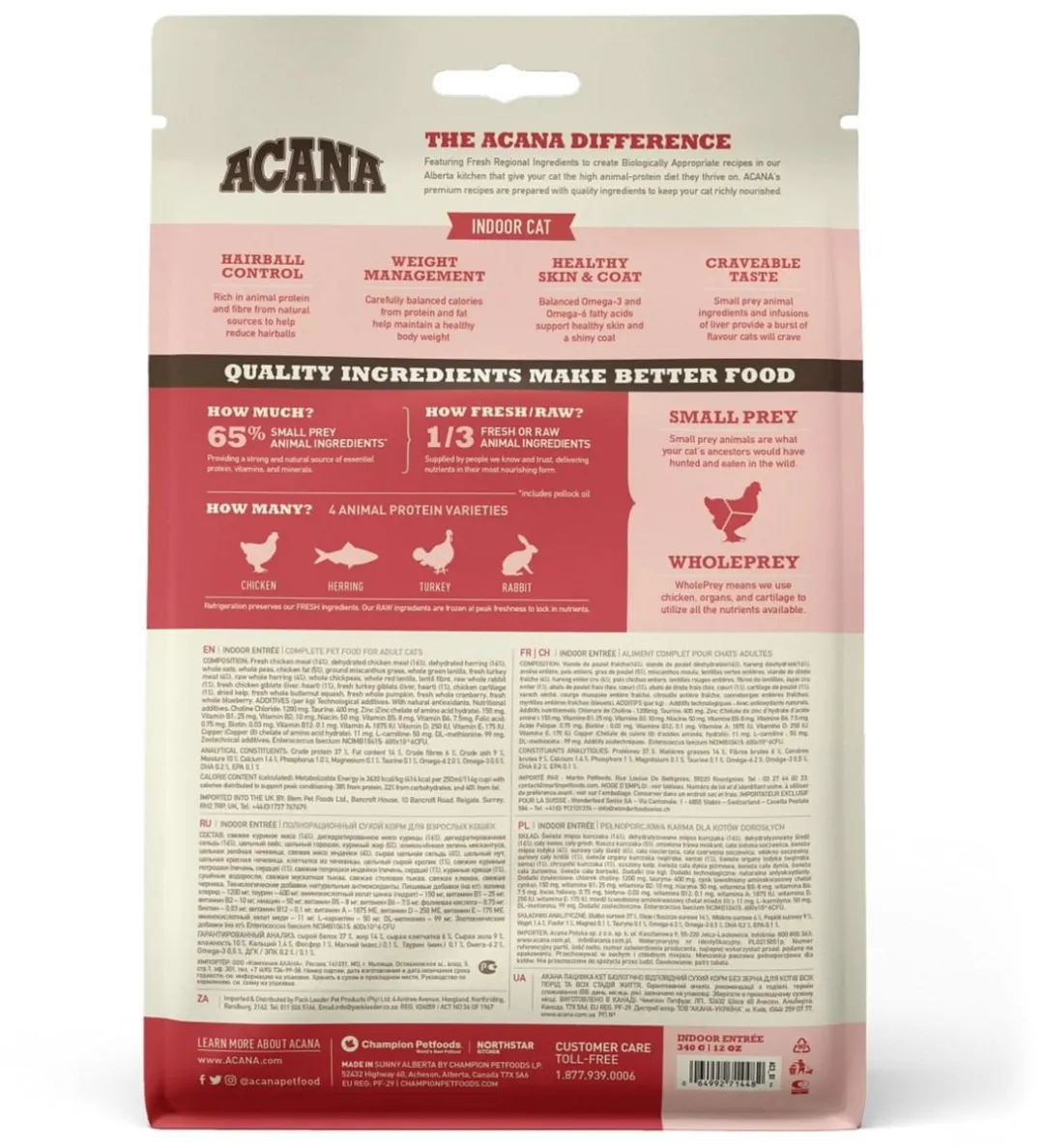 Acana Indoor Entrée Kattenvoer 350g