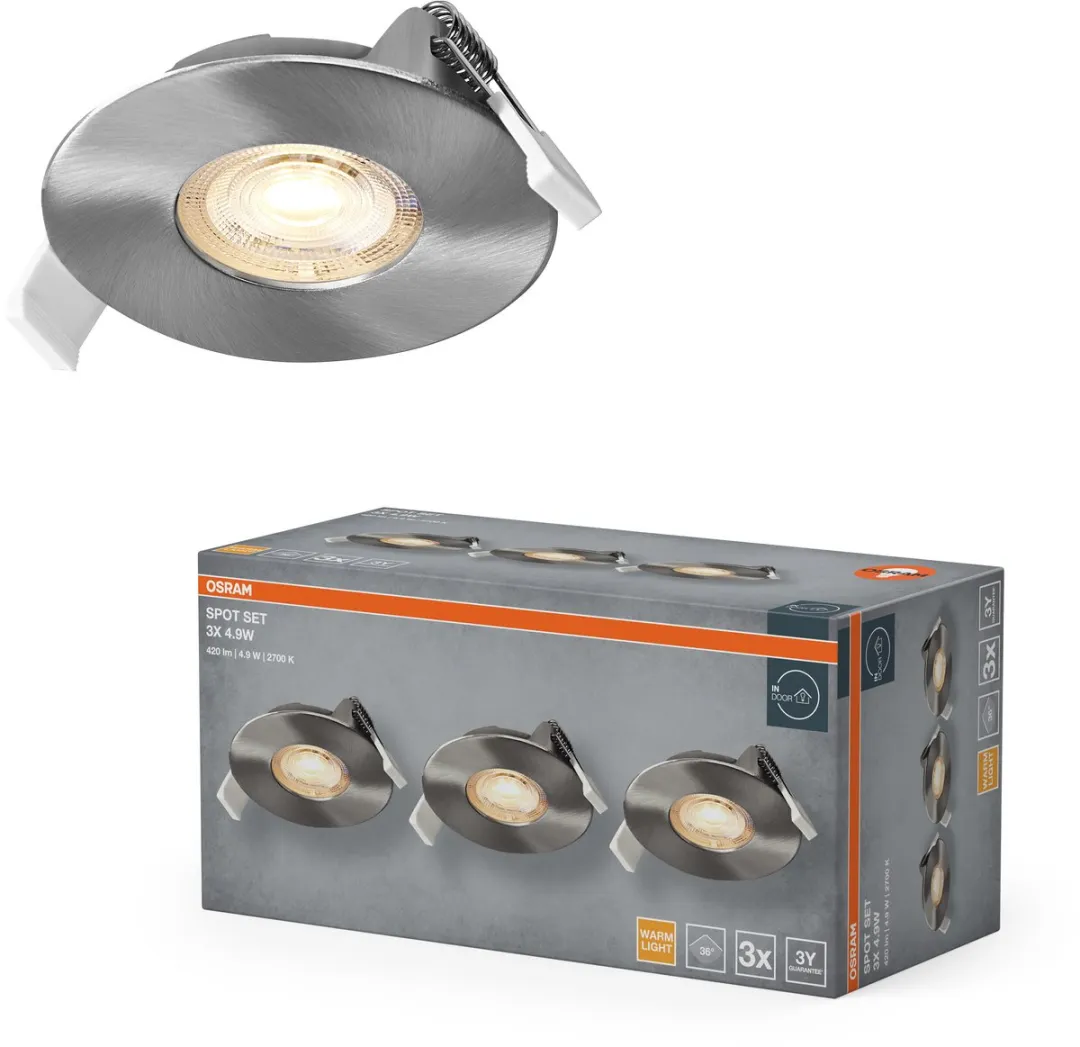 Osram Spot Set LED Inbouwspot 4,9W 2700K