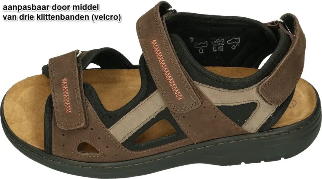 Solidus Heren Sandalen - Bruin - 42.5 - afbeelding 5 van 6