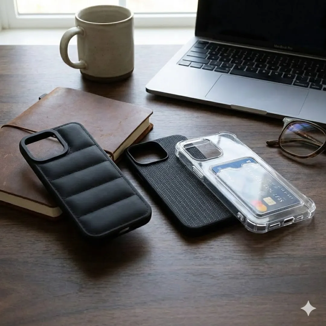 NUVEX iPhone 17 Pro Max Hoesje Set - Grijs/Zwart