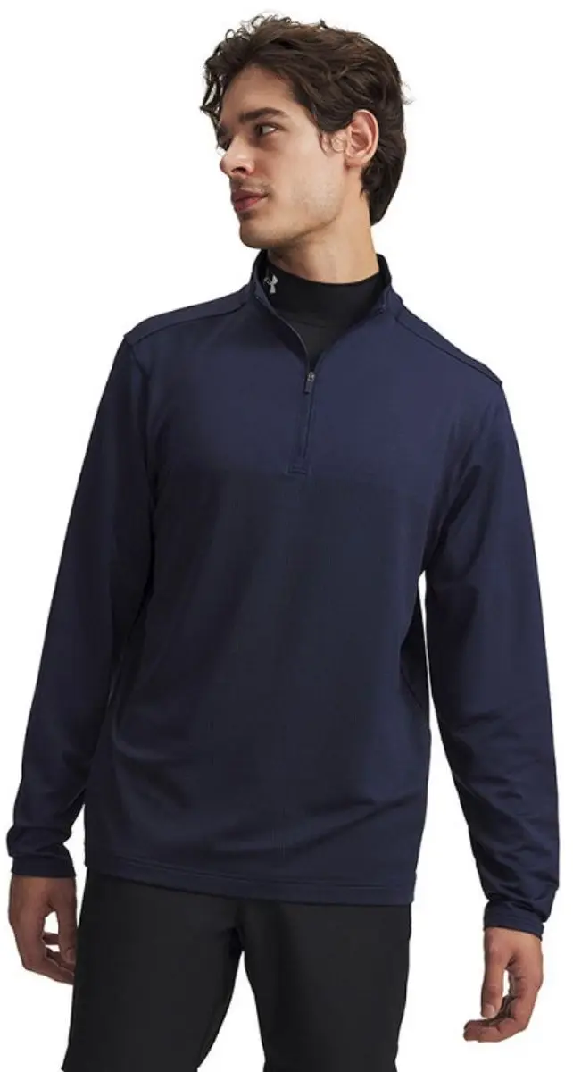 Under Armour Drive Lightweight Half Zip Navy Heren
